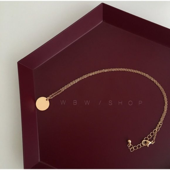 💕💕LAST ONE Minimalist Circle Necklace - Picture 2 of 2